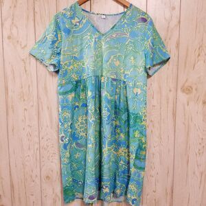 Multicolor Short Sleeve Summer Dress